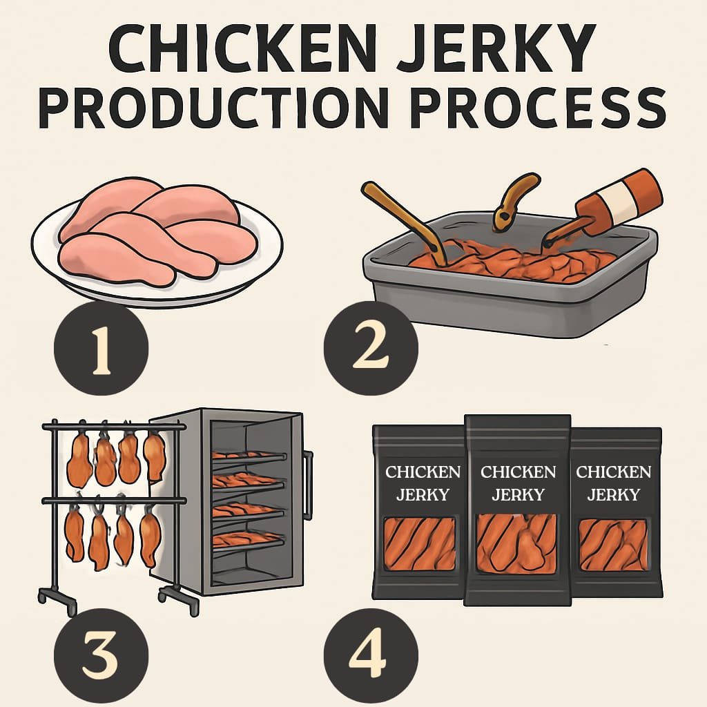Chicken Jerky Production