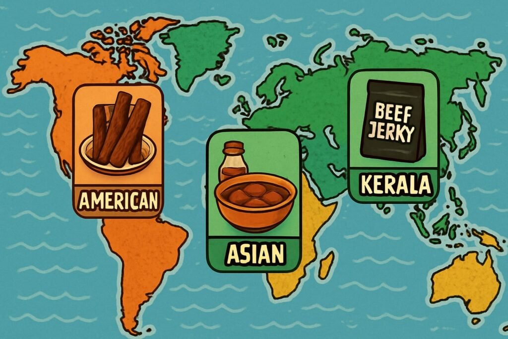 Exploring Global Jerky Styles: American, Asian, and Kerala Varieties